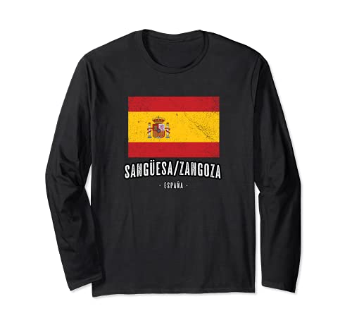 Sangüesa/Zangoza España | Souvenir - Ciudad - Bandera - Manga Larga