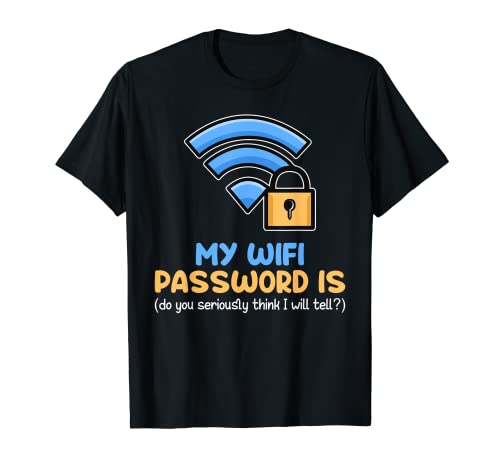 Mi Contraseña Wifi Computadora de Programación Camiseta