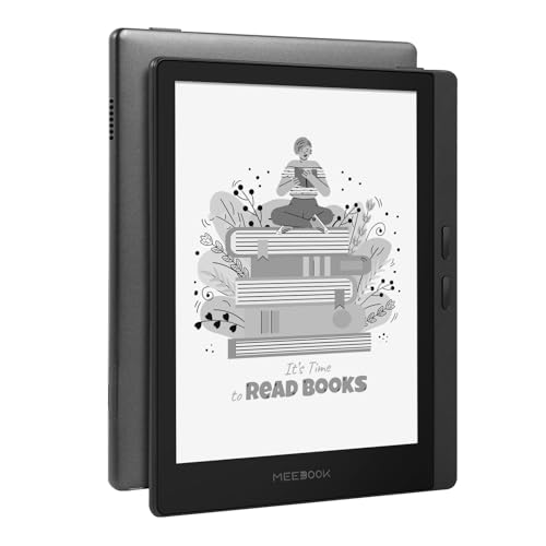 Meebook E-Reader M7 | 6.8' Eink Carta Bildschirm | 300PPI Smart Light | Android 11 | Ouad Core Prozessor | out Speaker | Support Google Play Store | 3GB+32GB Speicher | Micro-SD Slot | Grau