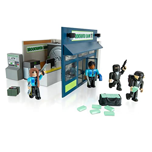 Roblox ROB0689 - Deluxe Play Set Brookhaven: Outlaw and Order, playset with Exclusive Play Code, from 6 Years Old