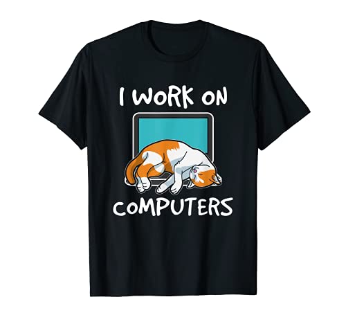 Cat on Keyboard I Programador Admin Computer Whisperer Camiseta