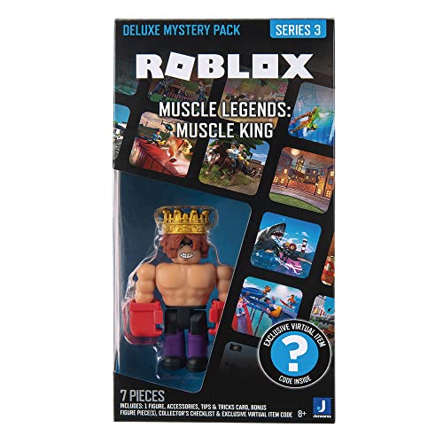 Roblox Figura Pack Deluxe Mystery con Accesorios, Tarjeta de Trucos y ficha de Objeto Virtual Mod. sdos.